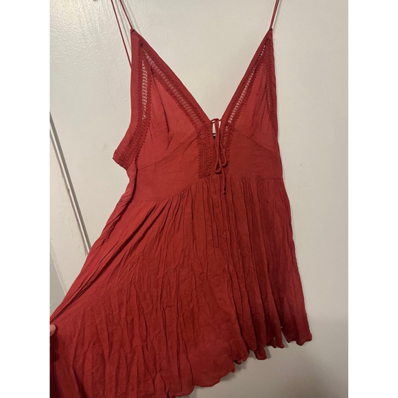 Free People First Love Fit + Flare Mini Dress Size Medium - Picture 2 of 5